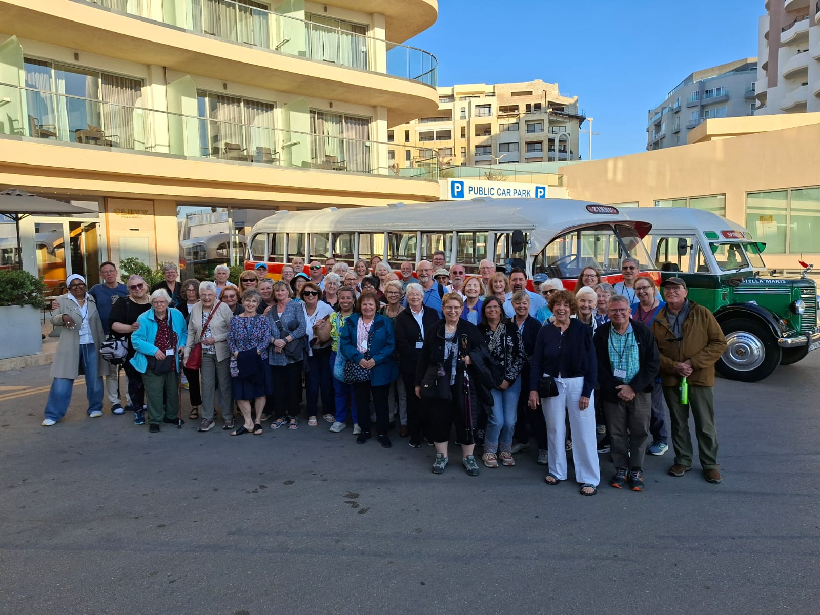 The full tour group in Malta