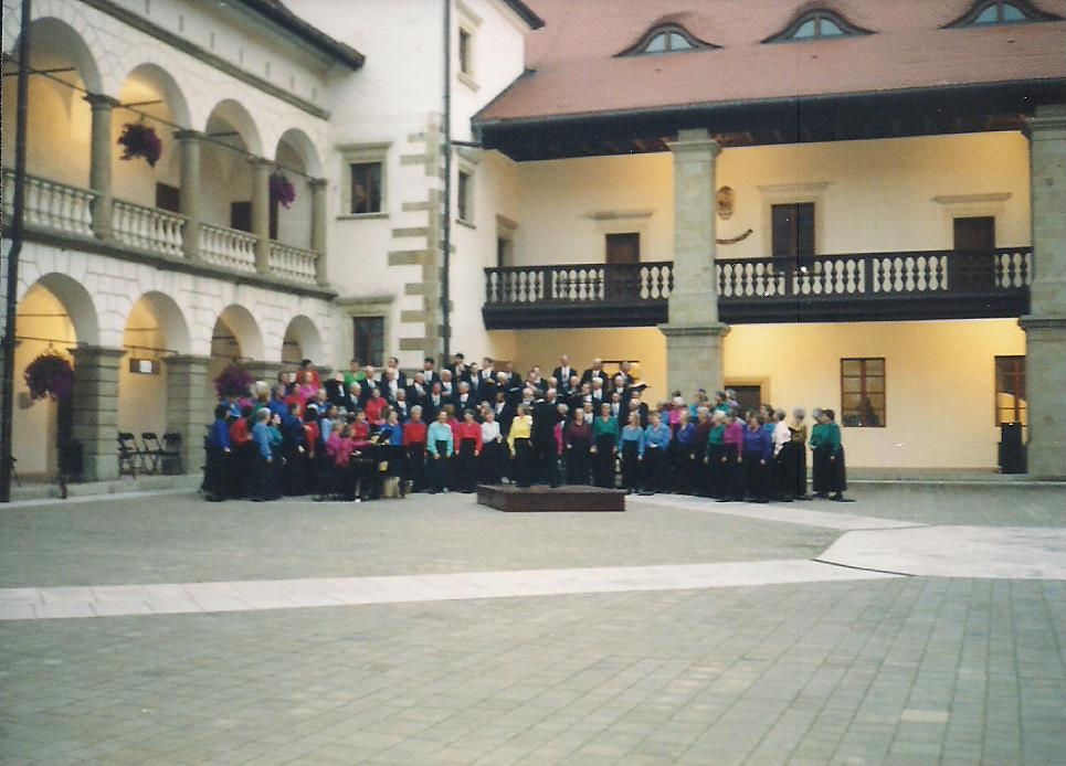 Chorus members posed together